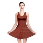 Grid Background Pattern Wallpaper Reversible Skater Dress