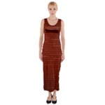 Grid Background Pattern Wallpaper Fitted Maxi Dress