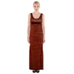 Grid Background Pattern Wallpaper Thigh Split Maxi Dress