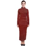 Grid Background Pattern Wallpaper Turtleneck Maxi Dress