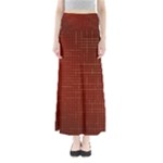 Grid Background Pattern Wallpaper Full Length Maxi Skirt