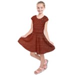Grid Background Pattern Wallpaper Kids  Short Sleeve Dress