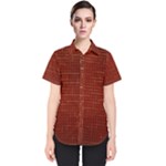 Grid Background Pattern Wallpaper Women s Short Sleeve Shirt