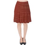 Grid Background Pattern Wallpaper Velvet High Waist Skirt