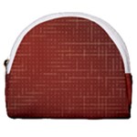 Grid Background Pattern Wallpaper Horseshoe Style Canvas Pouch