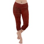 Grid Background Pattern Wallpaper Lightweight Velour Capri Yoga Leggings