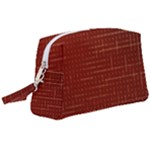 Grid Background Pattern Wallpaper Wristlet Pouch Bag (Large)
