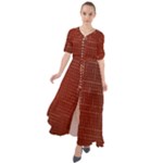 Grid Background Pattern Wallpaper Waist Tie Boho Maxi Dress