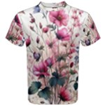 Flora Floral Flower Petal Men s Cotton T-Shirt