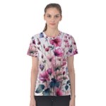 Flora Floral Flower Petal Women s Cotton T-Shirt