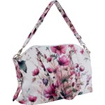 Flora Floral Flower Petal Canvas Crossbody Bag