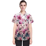 Flora Floral Flower Petal Women s Short Sleeve Shirt