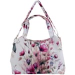 Flora Floral Flower Petal Double Compartment Shoulder Bag