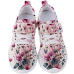 Flora Floral Flower Petal Women s Velcro Strap Shoes
