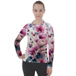 Flora Floral Flower Petal Women s Pique Long Sleeve T-Shirt