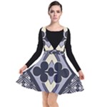 Pattern Design Scrapbooking Plunge Pinafore Dress