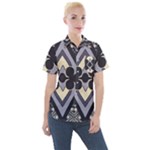 Pattern Design Scrapbooking Women s Short Sleeve Pocket Shirt