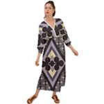 Pattern Design Scrapbooking Grecian Style  Maxi Dress