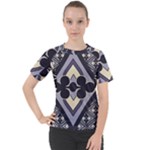 Pattern Design Scrapbooking Women s Sport Raglan T-Shirt