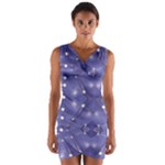 Couch material photo manipulation collage pattern Wrap Front Bodycon Dress