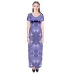 Couch material photo manipulation collage pattern Short Sleeve Maxi Dress
