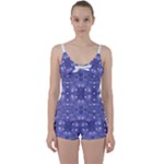 Couch material photo manipulation collage pattern Tie Front Two Piece Tankini