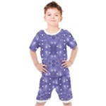 Couch material photo manipulation collage pattern Kids  T-Shirt and Shorts Set