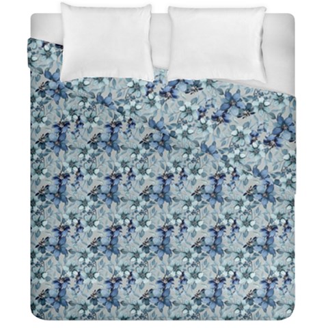 Blue Roses Duvet Cover Double Side (California King Size) from UrbanLoad.com