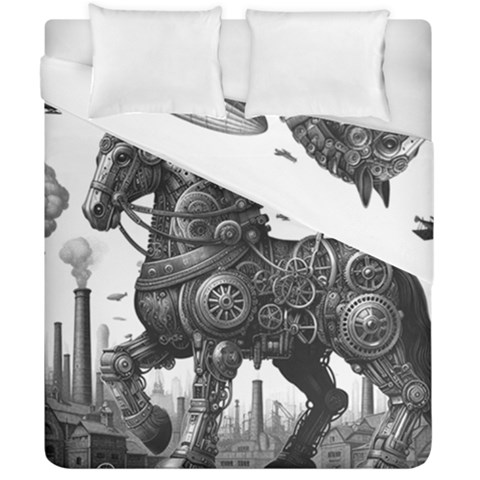 Steampunk Horse  Duvet Cover Double Side (California King Size) from UrbanLoad.com