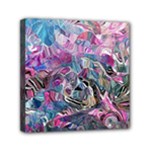 Pink Swirls Flow Mini Canvas 6  x 6  (Stretched)