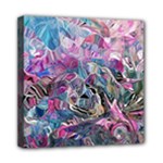 Pink Swirls Flow Mini Canvas 8  x 8  (Stretched)