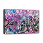 Pink Swirls Flow Deluxe Canvas 18  x 12  (Stretched)