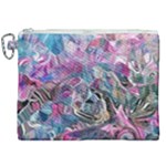 Pink Swirls Flow Canvas Cosmetic Bag (XXL)