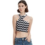 Wave Pattern Wavy Halftone Cut Out Top