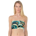 Wave Waves Ocean Sea Abstract Whimsical Bandeau Top