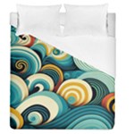 Wave Waves Ocean Sea Abstract Whimsical Duvet Cover (Queen Size)