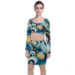 Wave Waves Ocean Sea Abstract Whimsical Top and Skirt Sets