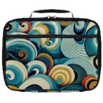 Wave Waves Ocean Sea Abstract Whimsical Full Print Lunch Bag