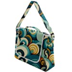 Wave Waves Ocean Sea Abstract Whimsical Box Up Messenger Bag