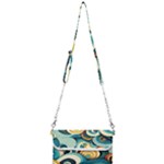 Wave Waves Ocean Sea Abstract Whimsical Mini Crossbody Handbag