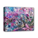 Pink Swirls Blend  Deluxe Canvas 14  x 11  (Stretched)
