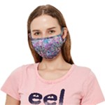 Pink Swirls Blend  Crease Cloth Face Mask (Adult)