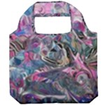 Pink Swirls Blend  Foldable Grocery Recycle Bag