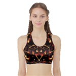 Year Of The Dragon Sports Bra with Border
