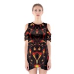 Year Of The Dragon Shoulder Cutout One Piece Dress