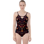 Year Of The Dragon Cut Out Top Tankini Set