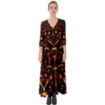Year Of The Dragon Button Up Boho Maxi Dress