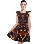 Year Of The Dragon Tie Up Tunic Dress