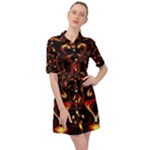 Year Of The Dragon Belted Shirt Dress