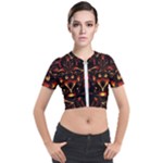 Year Of The Dragon Short Sleeve Cropped Jacket